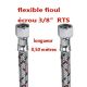 flexible droit pour alimentation fioul avec raccord FF 3/8" RTS