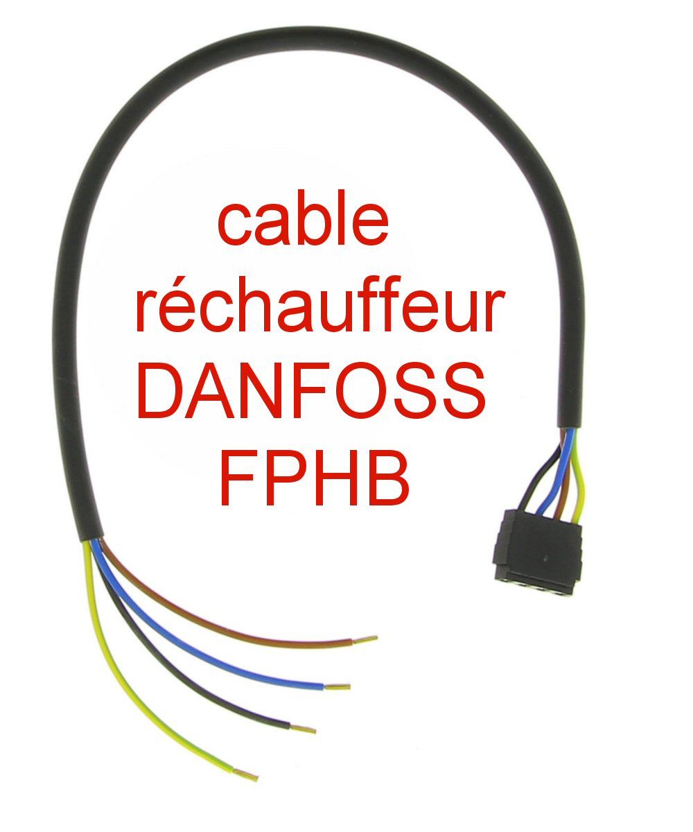 câble avec 4 conducteurs pour préchauffage de ligne DANFOSS le connecteur  convient pour les réchauffeurs type FPHE - FPHB