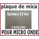 Plaque de mica pour micro-onde 130x200