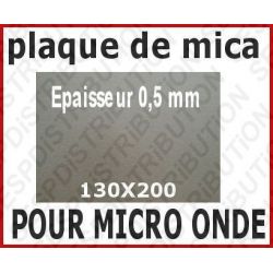 Plaque de mica pour micro-onde 130x200