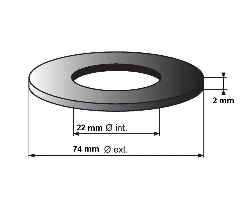 joint WC idéal standard 74x22x2 mm pour mécanisme WC - sespdistribution