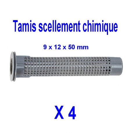 tamis d'injection pour scellement chimique pour tige Ø 8 mm