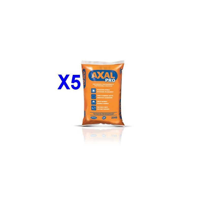 sel pour adoucisseur AXAL PRO sac de 25 kg lot de 5 sacs ...