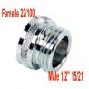 Raccord mousseur F 22x100 Male 15x21 1/2"