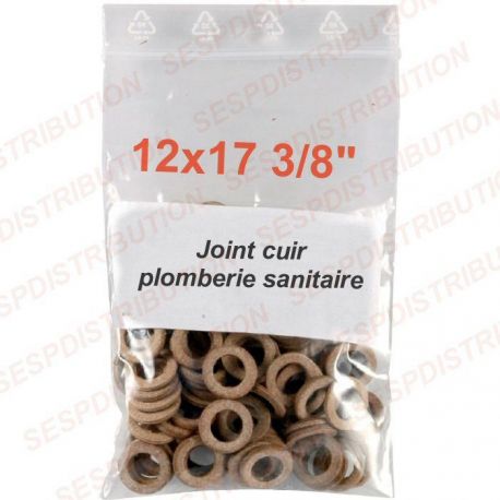 joint cuir 12x17 3/8 pochette de 10 joints plomberie sanitaire