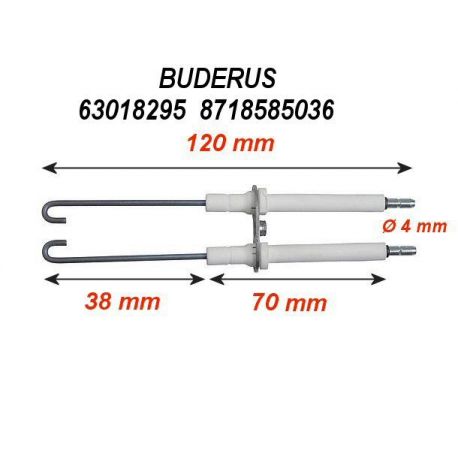 Electrode d'allumage BUDERUS 6301895