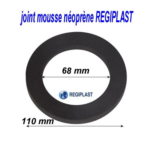 joint 110/68/15 mm en mousse néoprene REGIPLAST 335226 joint sanitaire