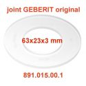 joint GEBERIT 63x23x3 mm 891.015.00.1 rondelle de chasse d'eau
