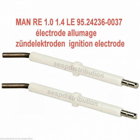 électrode MAN RE 1.0 1.4 LE 95.24236-0037 zündelektroden ignition electrode