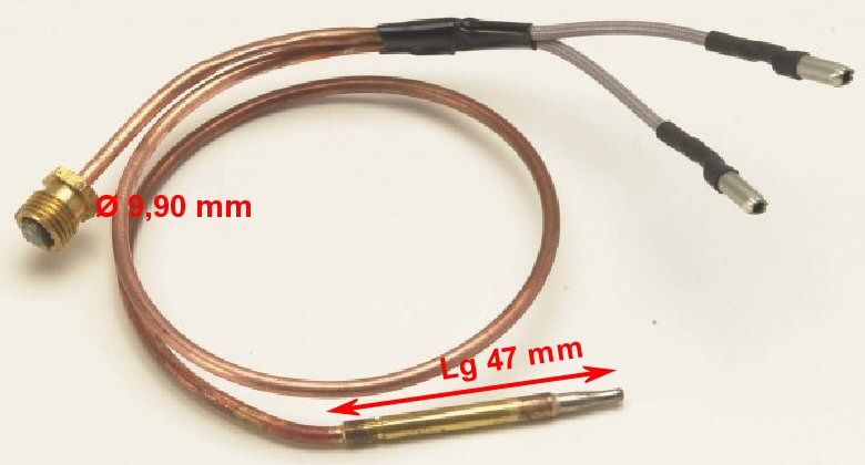 Thermocouple DIFF Pour Chaudière Chaffoteaux - Référence 200159 / 20434