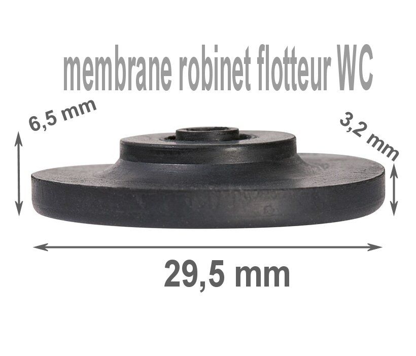 membrane de robinet flotteur épaisseur 6,5 mm - sespdistribution
