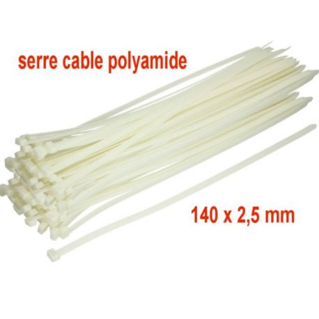 Serre-câble 120 x 2.5 mm (par 100, noirs) - Serre câble - Garantie