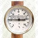 Thermomètre d'applique sur tube 0°C à 120°C