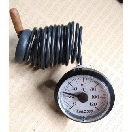 Thermomètre rond de chaudière Type CW cadran de Ø 43 mm