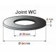 joint WC 64 x 24 x 4 mm joint de mécanisme WC compatible Mira Schwab