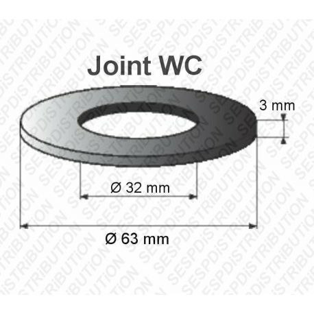 joint WC 63x32x3 mm joint mécanisme WC pour GEBERIT 10000 20000 27000
