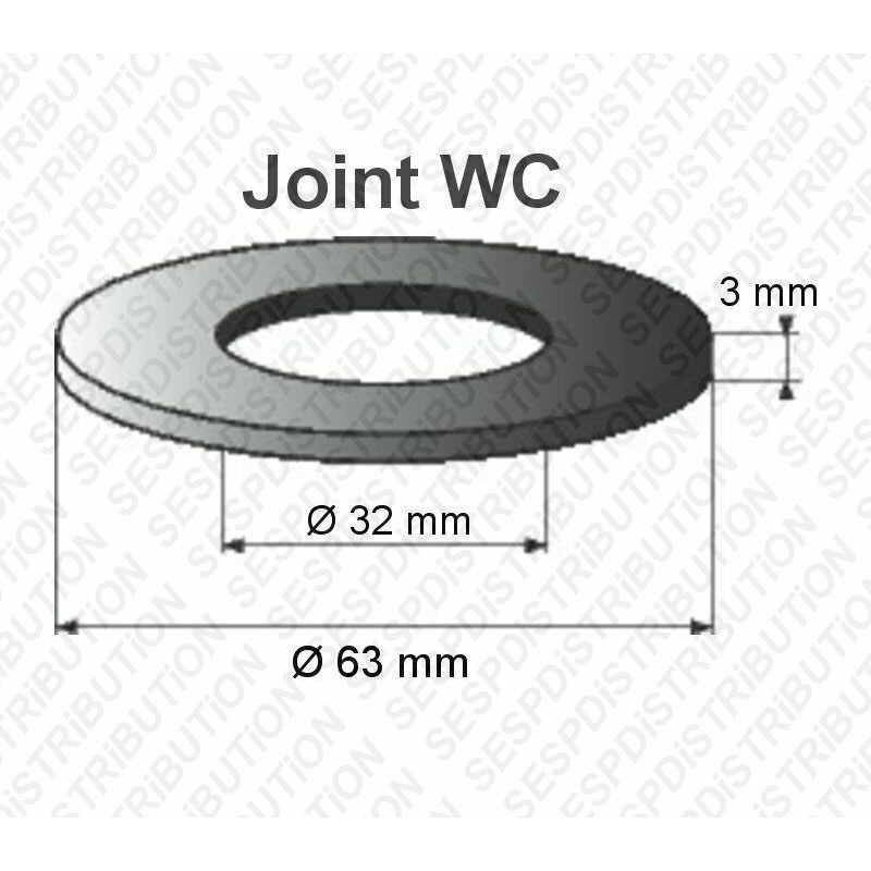 joint WC 63x32x3 mm joint mécanisme WC pour GEBERIT 10000 20000