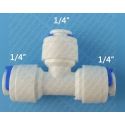 raccord en Té PVC FFF 1/4" 6,35 raccord tuyau LLDPE