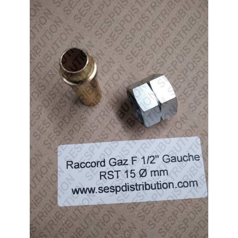 raccord Femelle 1/2 15X21 Pour tube de 6,35 mm 1/4 type GUEST -  sespdistribution