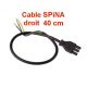 câble SPINA COFI droit 40 cm pour transformateur