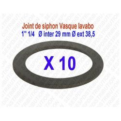 lot de 10 Joints de siphon 1"1/4 Diamètre intérieur/extérieur 29 X 38,5