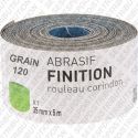 abrasif grain de 120 rouleau d'atelier au corindon larg 35 mm LG 5 mètres