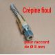 crépine fioul GOK double bille femelle 3/8" et raccord tube 8 mm