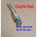 crépine fioul GOK double bille femelle 3/8" et raccord tube 10 mm