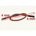 Câble électrode en silicone Haute Température 2x4 mm 45 cm