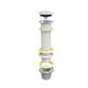 bonde clic-Clac en PVC chromé Hauteur utile 150 mm