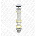 bonde clic-Clac en PVC chromé Hauteur utile 150 mm