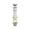 bonde clic-Clac en PVC chromé Hauteur utile 150 mm