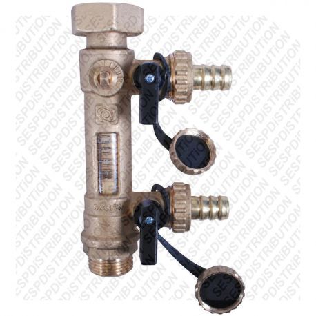 débitmètre solaire de 2 à 12 Litres M 3/4" F 1"1/2