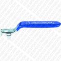 poignée bleu manette de vanne ou de robinet 1"1/2 à 2" 17,5 cm x 2,6 cm