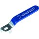 poignée bleu manette de vanne ou de robinet 1"1/2 à 2" 17,5 cm x 2,6 cm