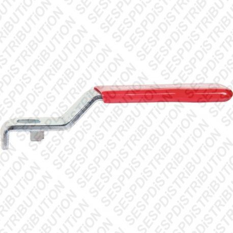poignée manette de vanne robinet 145 x 22 mm PVC rouge