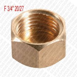 Bouchon en laiton raccord à visser filetage Femelle F 3/4" 20X27