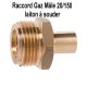 Raccord gaz 20x150 raccord gaz propane butane raccord en laiton a souder