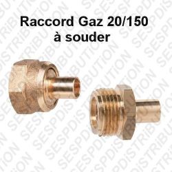 Raccord gaz 20x150 raccord gaz propane butane raccord en laiton a souder
