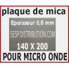 Plaque de mica 140x200