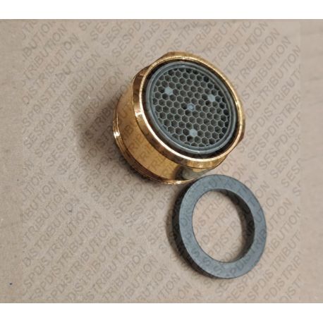 mousseur doré 24x100 robinet mitigeur jet doux aéré