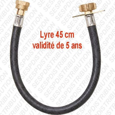 flexible gaz Lyre gaz butane/propane Écrou bouteille et Écrou 20x150 Lg 45 cm