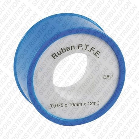 Ruban Téflon 19 mm PTFE grande largeur 19 mm x 12 mètres