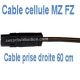 Câble de cellule MZ FZ modèle droit 600 mm