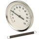 Thermomètre à contact bimétallique 0 à +120 °C boîtier 80 mm