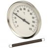 Thermomètre à contact bimétallique 0 à +120 °C boîtier 80 mm