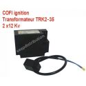 transformateur TRK2-35 2x12 Kv avec cable COFI ignition pour bruleur fioul