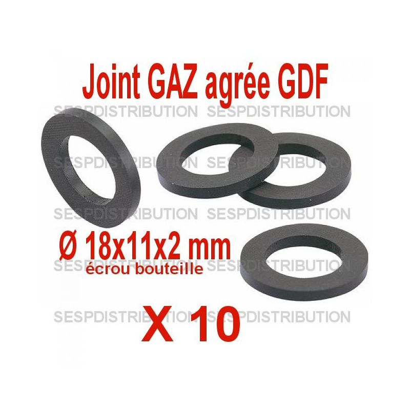 Joint gaz butane/propane 20x150 G1/2, 2 pièces